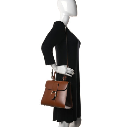 Delvaux Grained Calfskin PM Brillant Satchel Natural 2 of 10