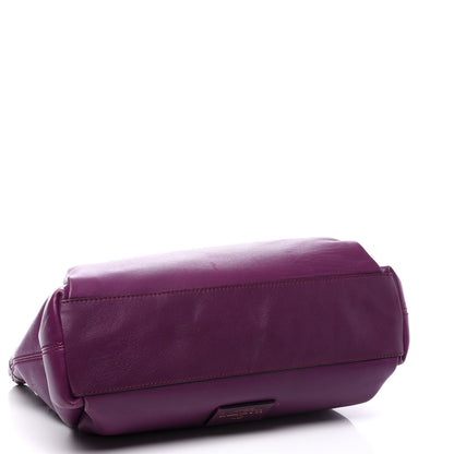 Valentino Garavani Nappa Large Aphrodite Bow Tote Purple Poudre 3 of 11