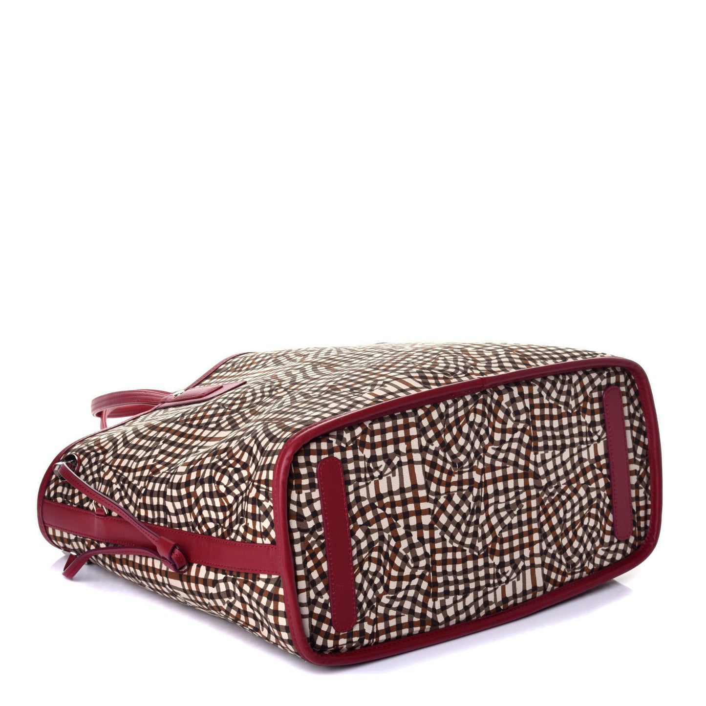 Visetos Medium Liz Reversible Shopper Tote Beige Red