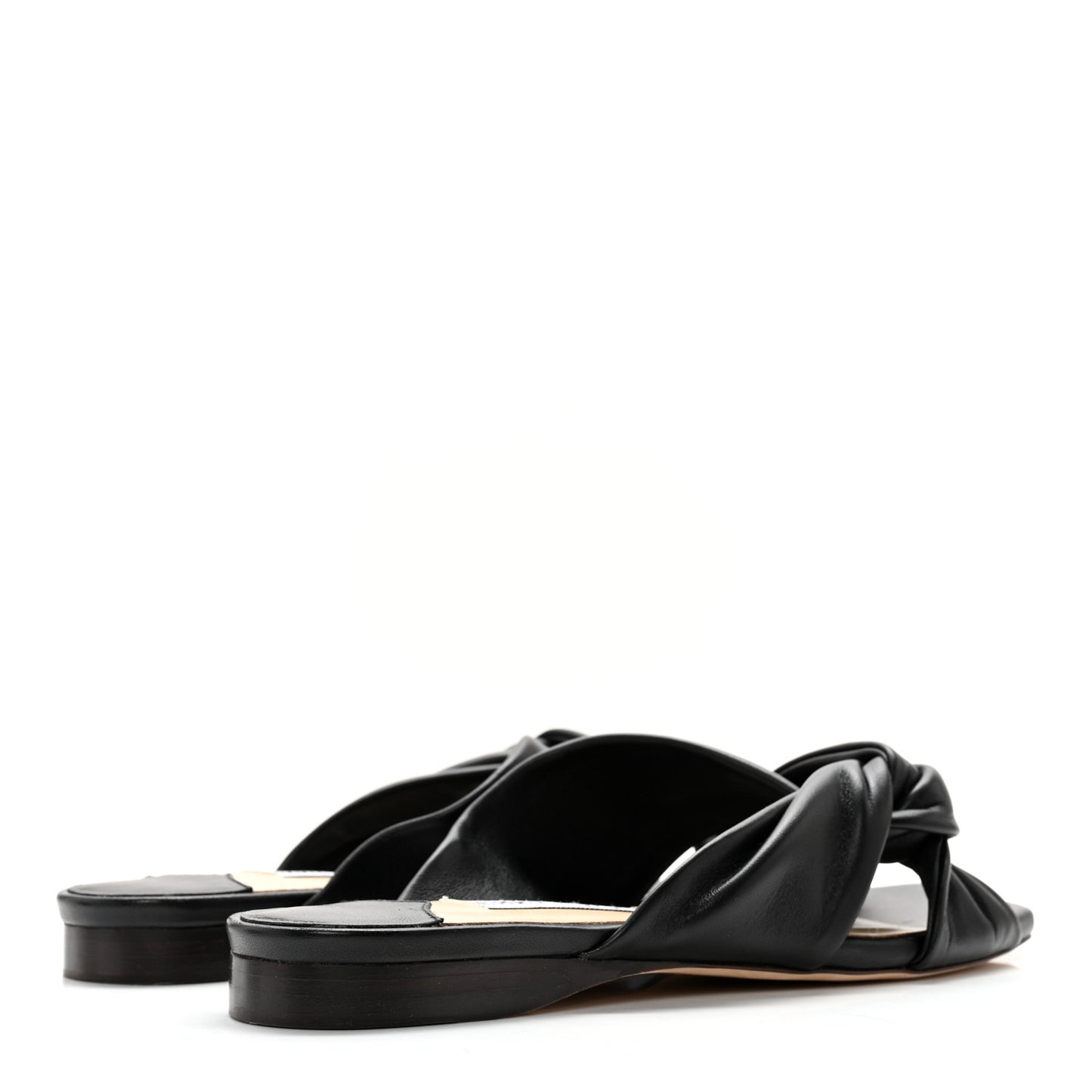 Nappa Narisa Flat Sandals 37.5 Black