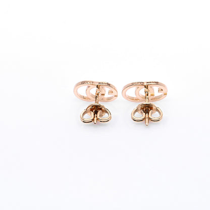 Gucci 18K Yellow Gold GG Tissue Stud Earrings 3 of 5