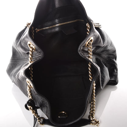 Gucci Patent Medium Soho Chain Shoulder Bag Black 5 of 14