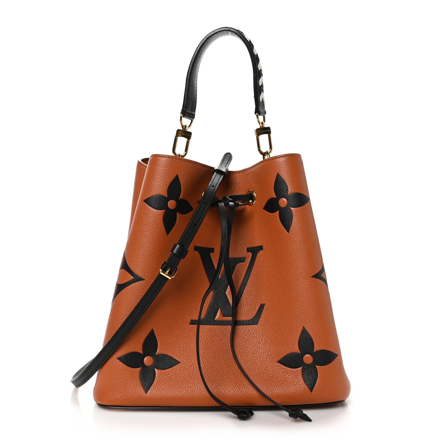 Louis Vuitton Empreinte Monogram Giant Crafty Neonoe MM Caramel Black 1 of 12