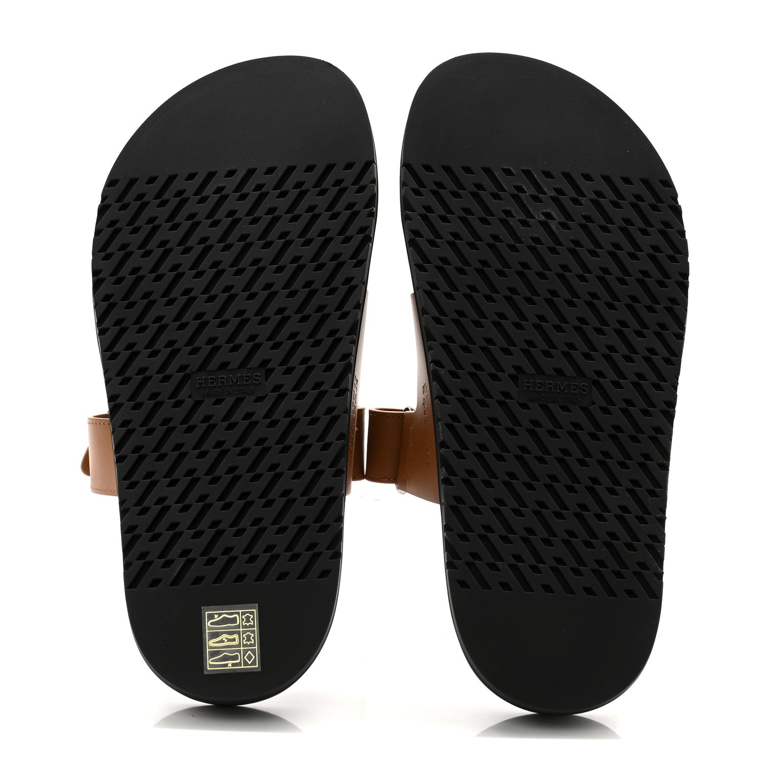 Hermes Calfskin Womens Chypre Sandals 38 Gold 5 of 10
