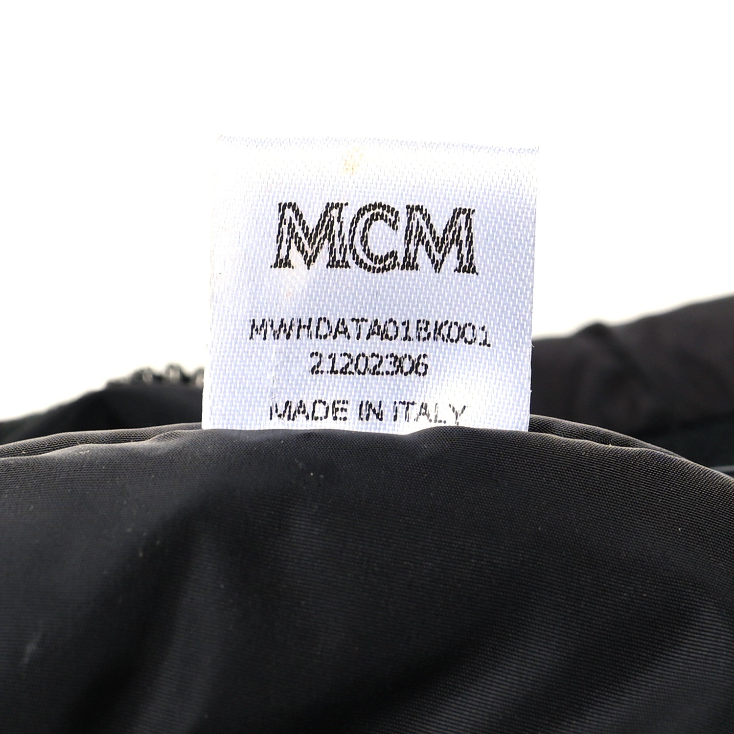 MCM Maxi Visetos Nylon Quilted Mini Aren Hobo Black 7 of 10