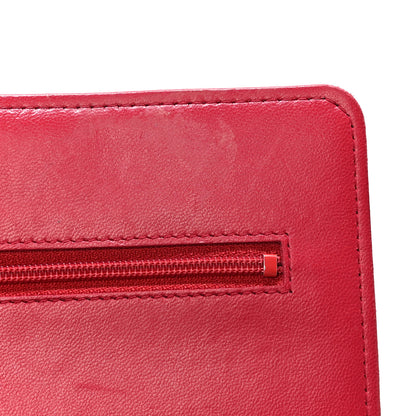 Chanel Lambskin Quilted Boy Wallet On Chain WOC Red 19 of 27