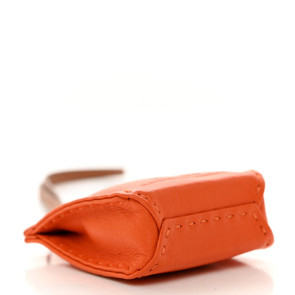 Hermes Milo Lambskin Swift Shopping Bag Charm Feu Gold 3 of 7