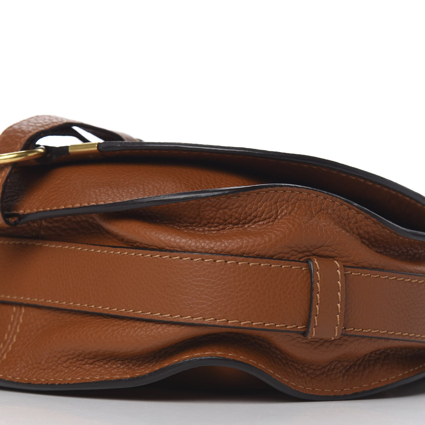 Calfskin Medium Marcie Round Crossbody Bag Tan