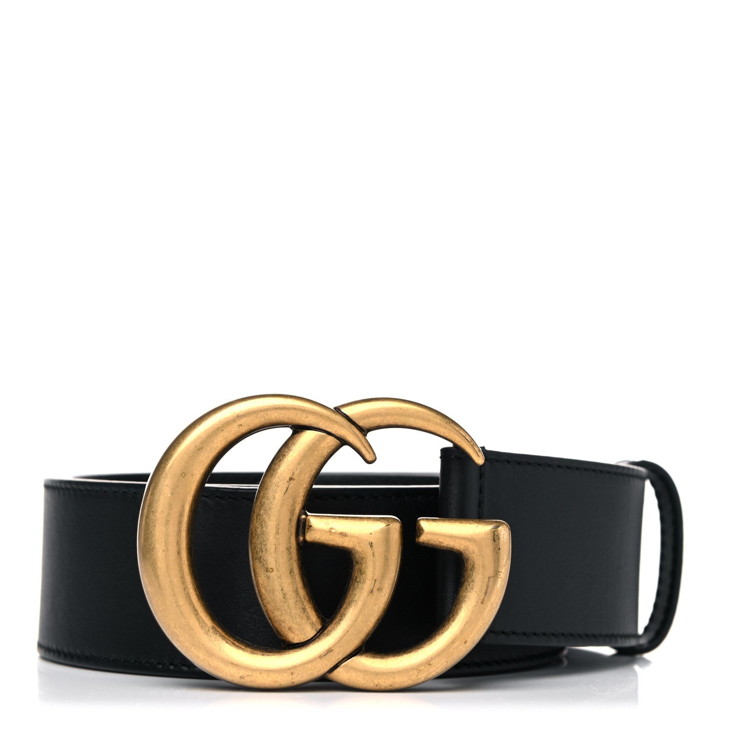 Gucci Calfskin Double G 40mm Belt 80 32 Black 1 of 7