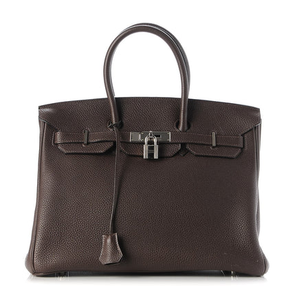 Hermes Togo Birkin 35 Chocolate 1 of 34