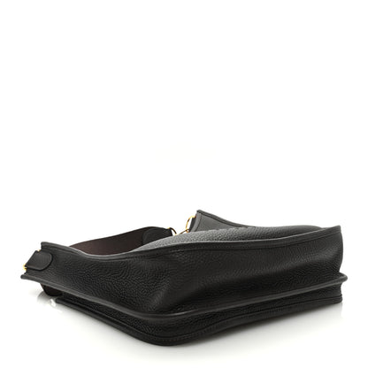 Hermes Taurillon Clemence Evelyne III PM Chocolate 4 of 9
