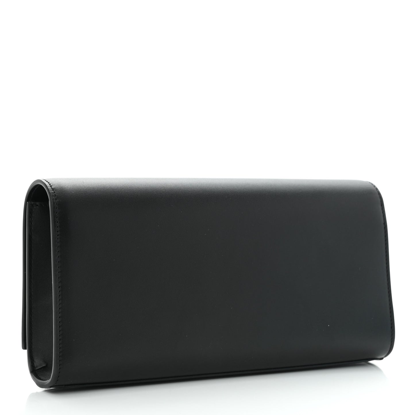 Calfskin Classic Monogram Tassel Clutch Black