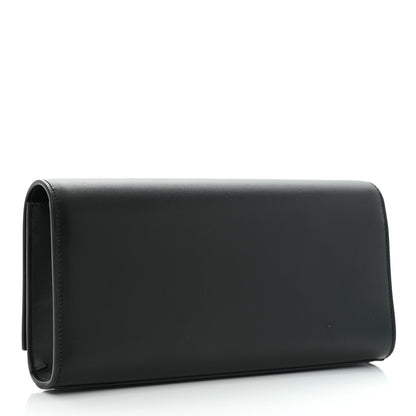 Saint Laurent Calfskin Classic Monogram Tassel Clutch Black 3 of 10