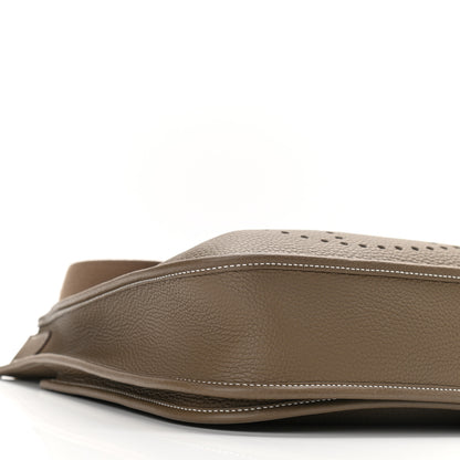Hermes Taurillon Clemence Evelyne III PM Etoupe 9 of 10