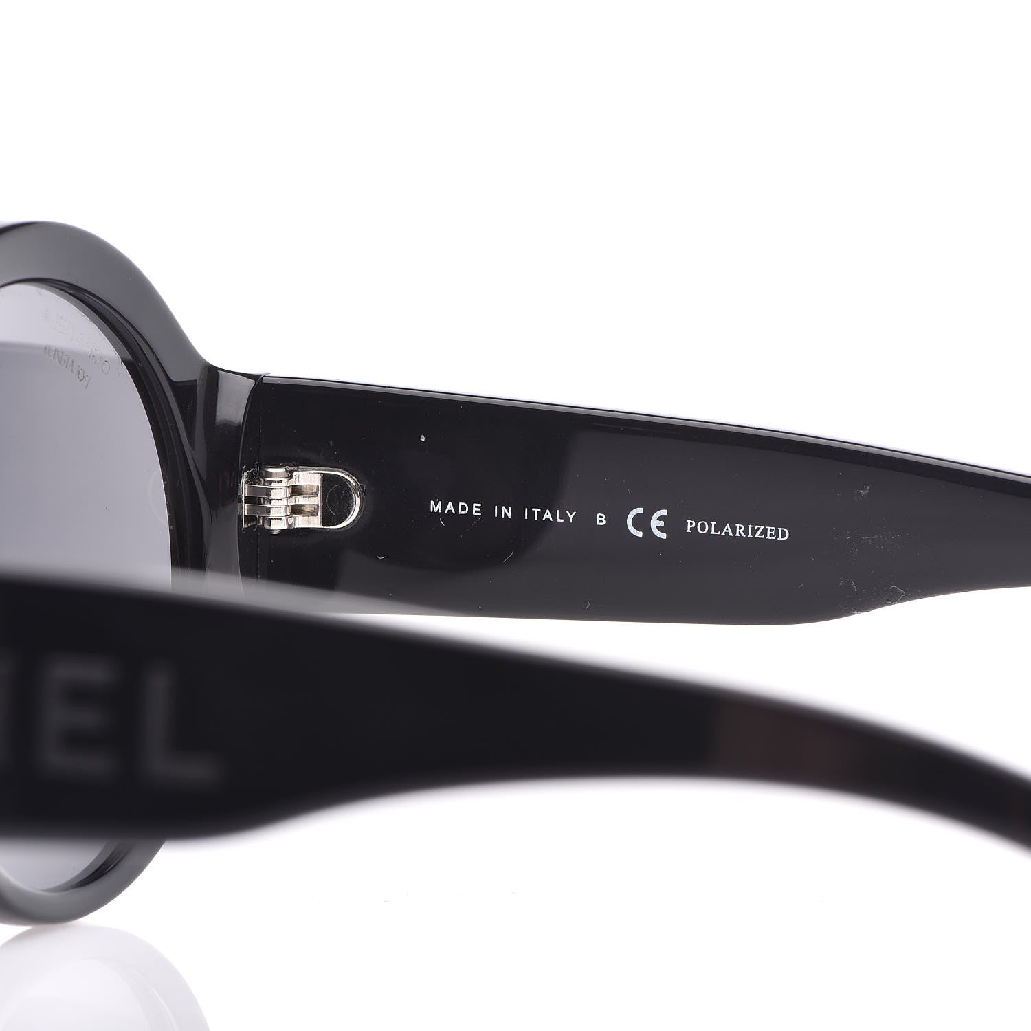 Chanel Acetate Polarized Round Sunglasses 5410 Black 7 of 8