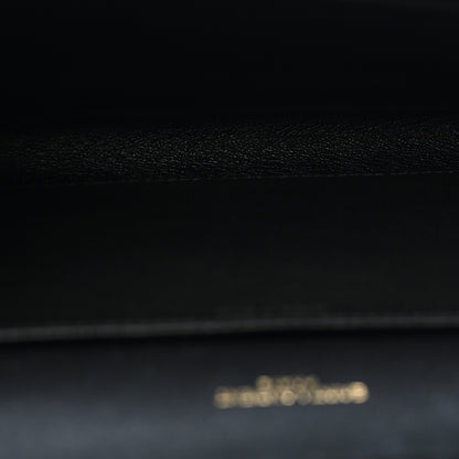 Saint Laurent Calfskin Python Embossed Monogram Uptown Chain Wallet Black 5 of 11