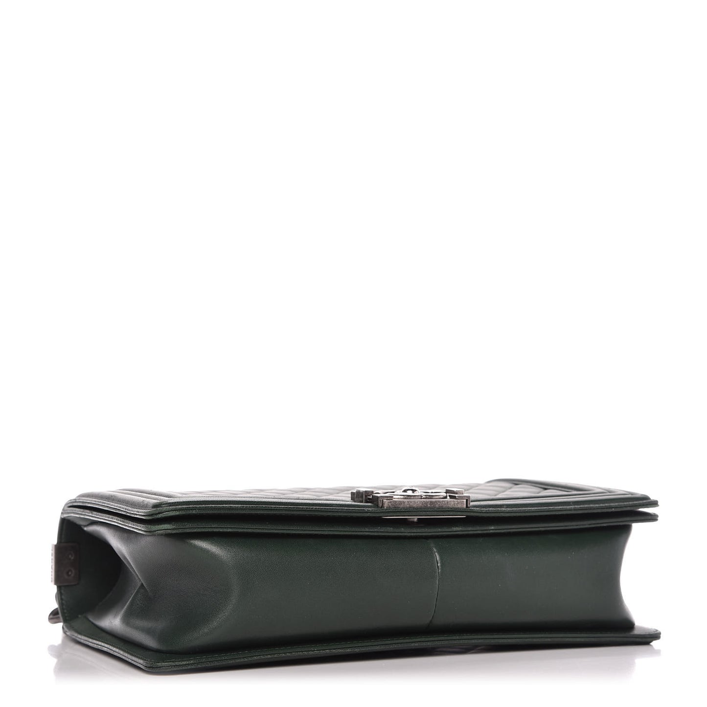 Lambskin Quilted New Medium Boy Flap Green