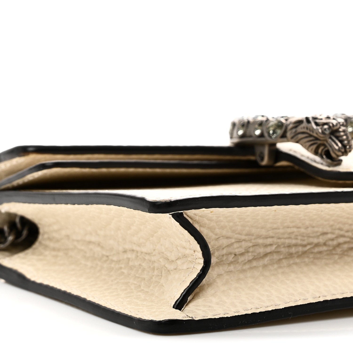 Gucci Dollar Calfskin Crystal Super Mini Dionysus Shoulder Bag Mystic White Black Diamond 9 of 10