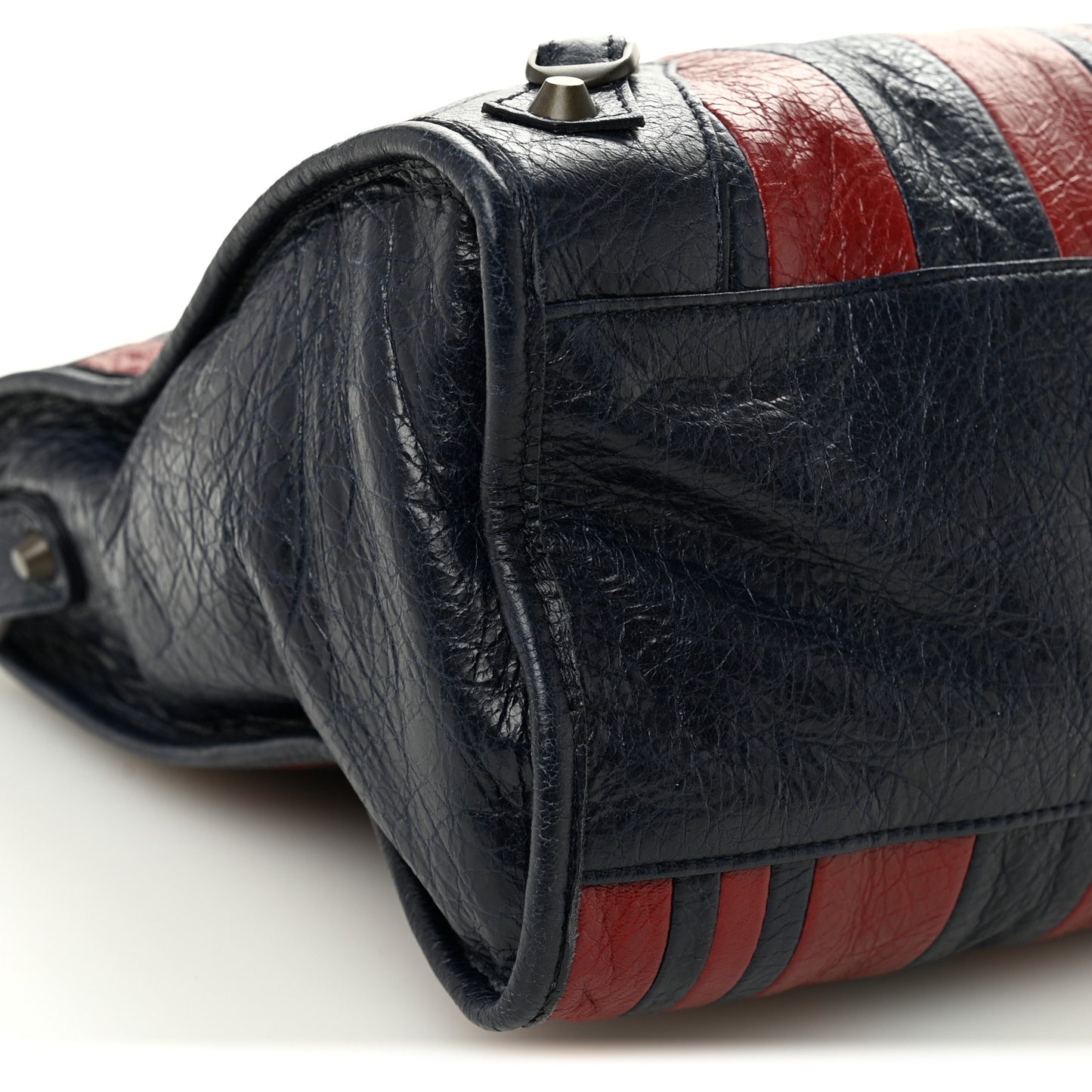 Cuir Arena Striped Classic Hardware City Bleu Nuit Rouge