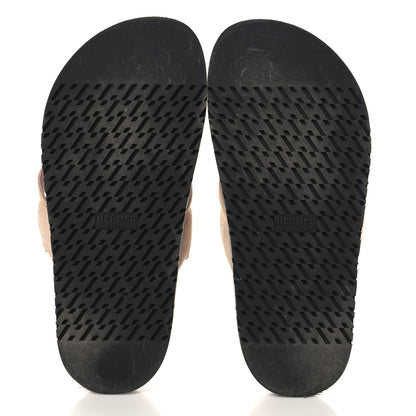 Hermes Suede Goatskin Extra Sandals 36 Rose Opaline 6 of 10