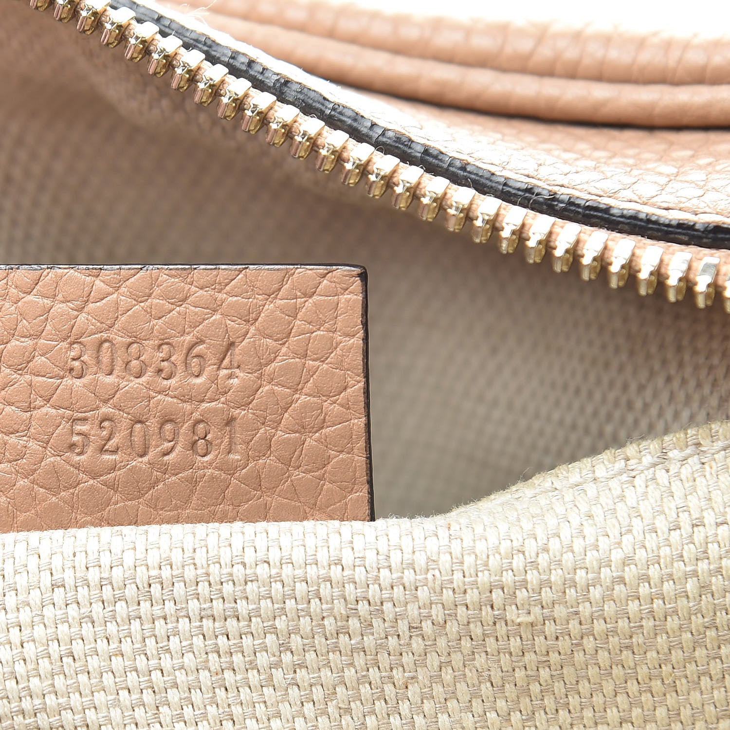 Gucci Pebbled Calfskin Small Soho Disco Bag Rose Beige 7 of 16