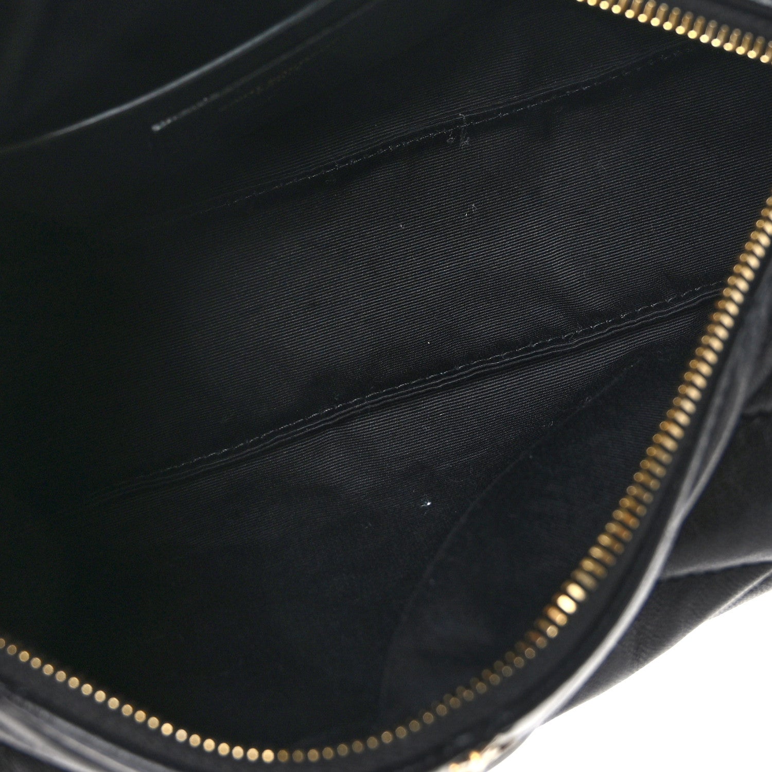 Saint Laurent Lambskin Monogram Small Sade Tube Bag Black 5 of 9
