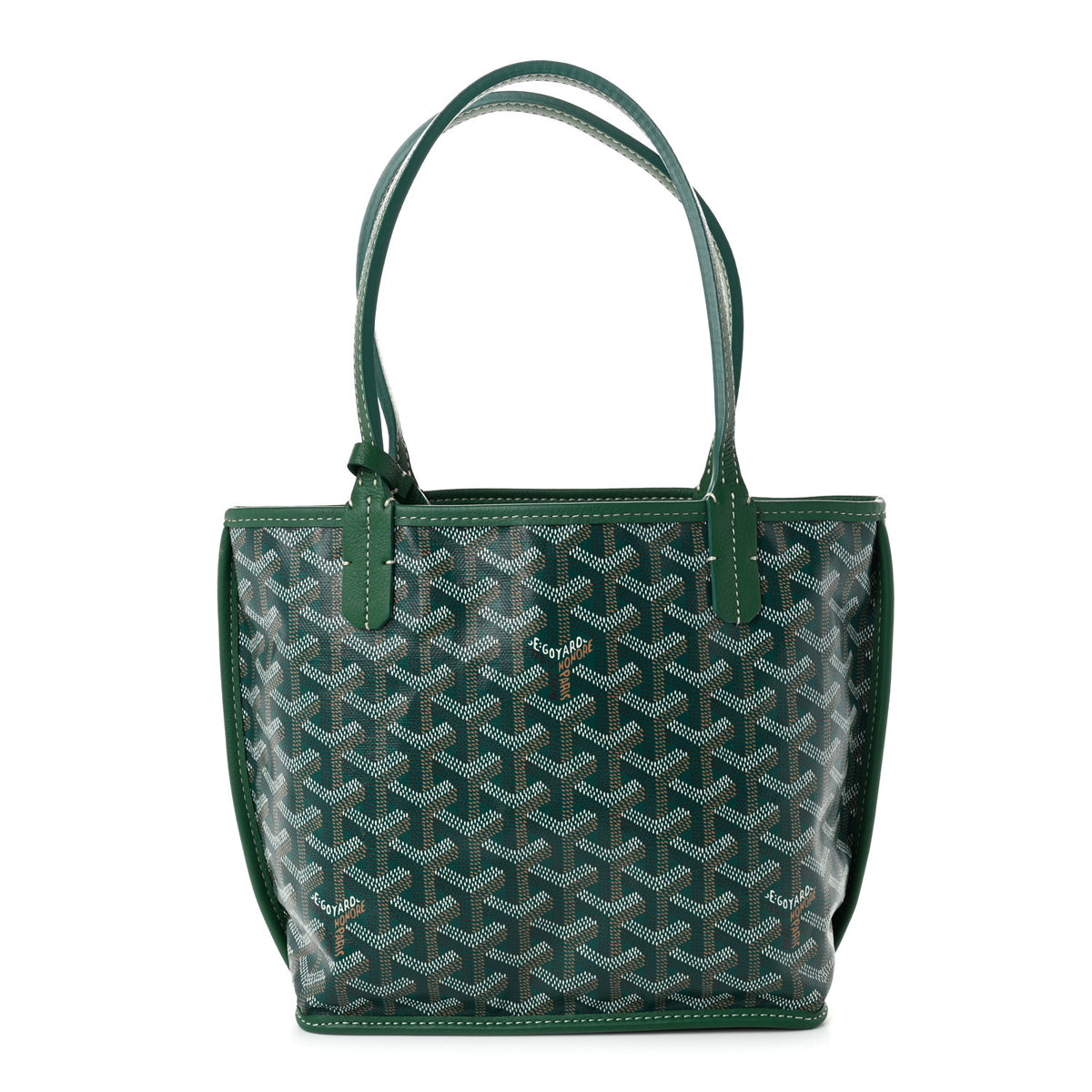 Goyardine Reversible Mini Anjou Green