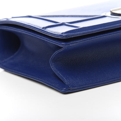 Christian Dior Grained Calfskin Medium Diorama Flap Bag Bleu De Minuit 10 of 11