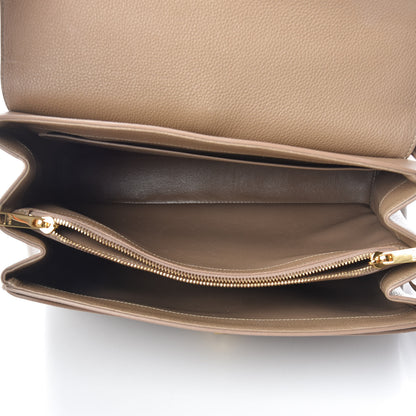 Celine Grained Calfskin Classique 16 Top Handle Bag Beige 5 of 16