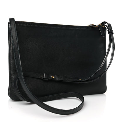 Celine Lambskin Large Trio Crossbody Bag Black 3 of 10