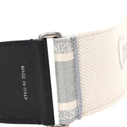 Christian Dior Canvas Embroidered Shoulder Strap Grey 4 of 4