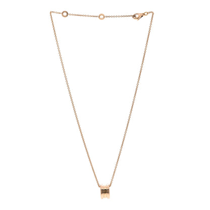 Bulgari 18K Rose Gold B.Zero1 Pendant Necklace 3 of 4