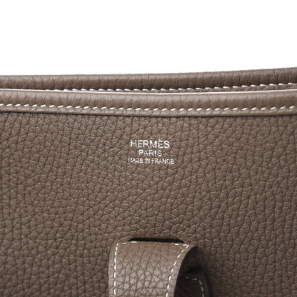 Hermes Taurillon Clemence Evelyne III GM Etoupe 8 of 10