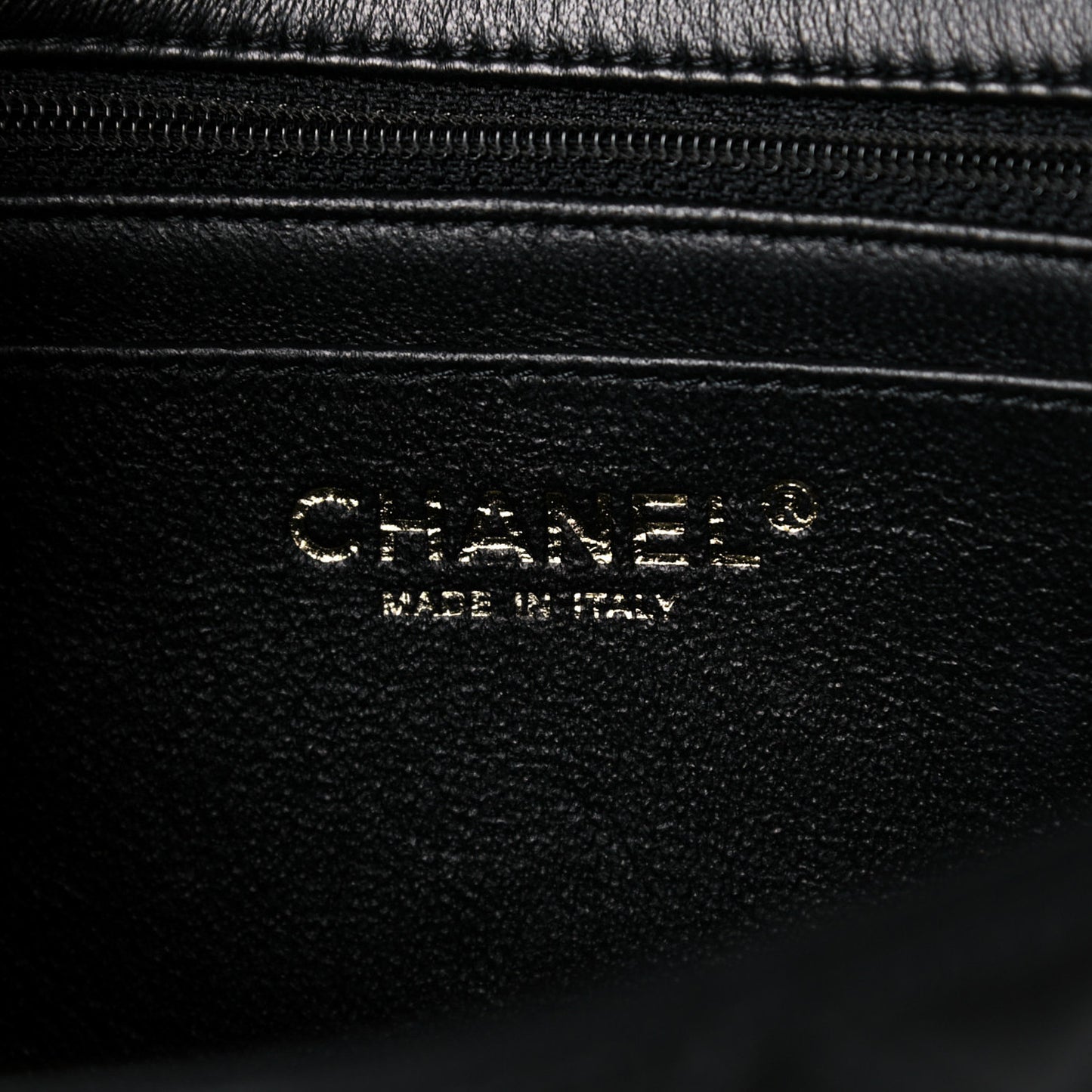 Lambskin Quilted Mini Rectangular Flap Black