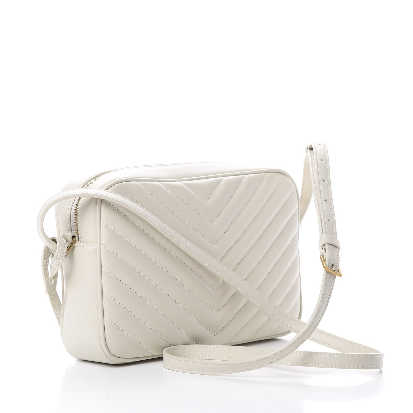 Calfskin Matelasse Monogram Lou Camera Bag Crema Soft