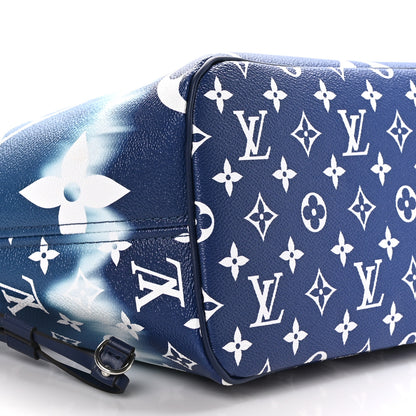 Louis Vuitton Monogram Escale Neverfull MM Blue 10 of 11