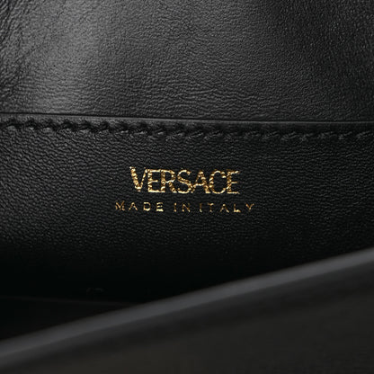 Versace Grained Calfskin Small La Medusa Top Handle Bag Black 6 of 8