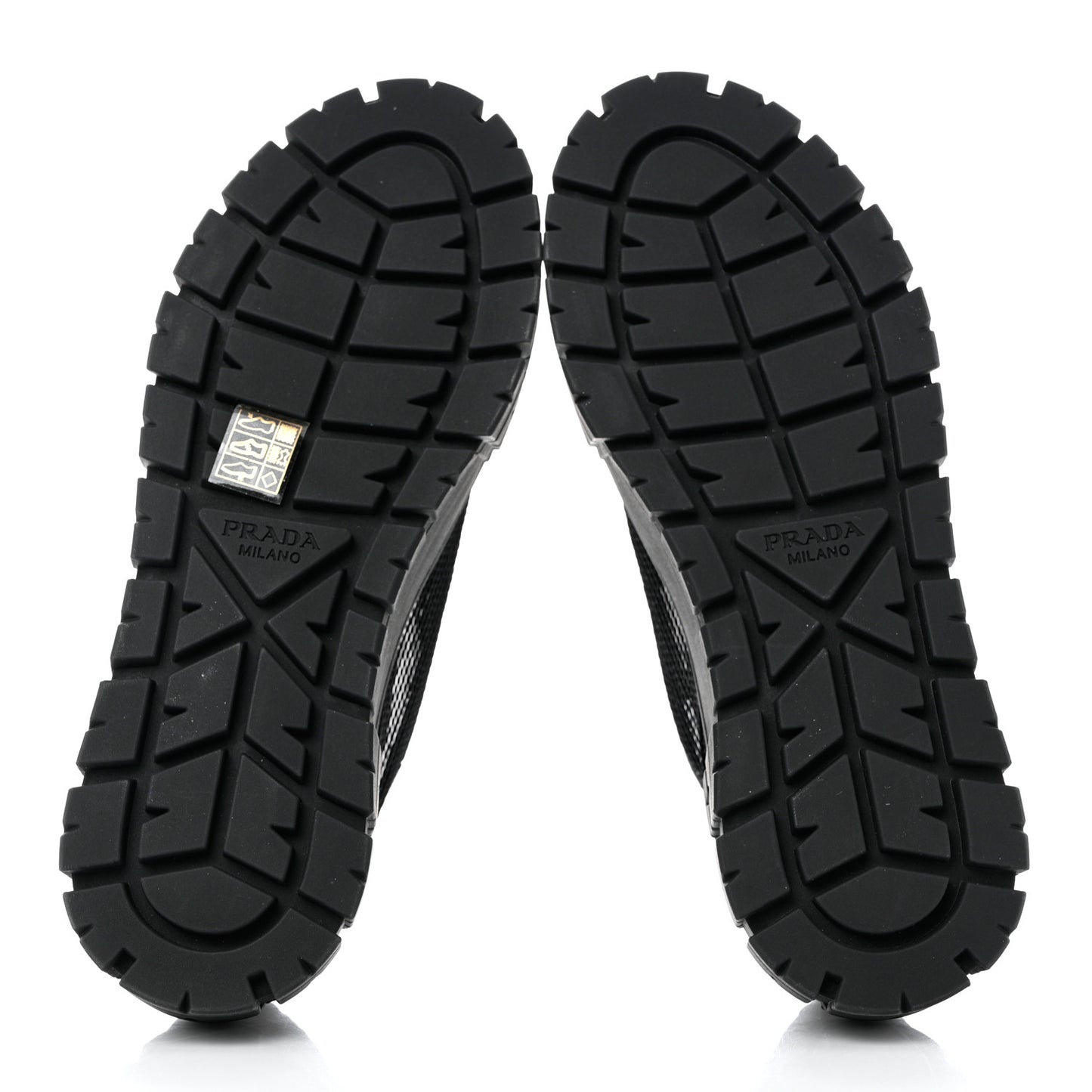 Paillettes Triangle Logo Double Wheel 50mm Sneakers 38 Black