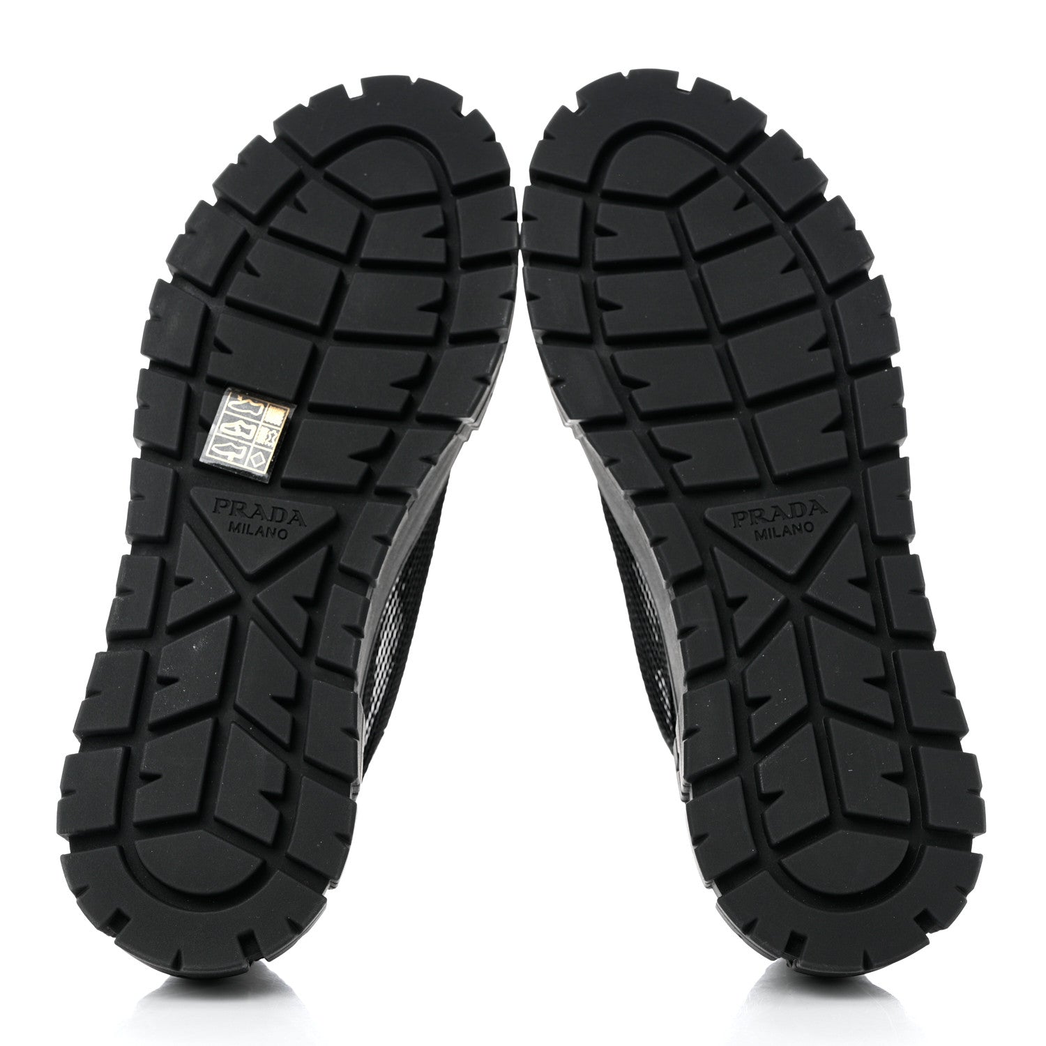 Prada Paillettes Triangle Logo Double Wheel 50mm Sneakers 38 Black 5 of 9