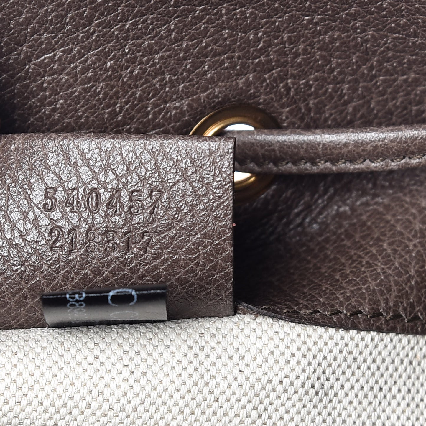 GG Supreme Monogram Web Ophidia Bucket Bag Brown