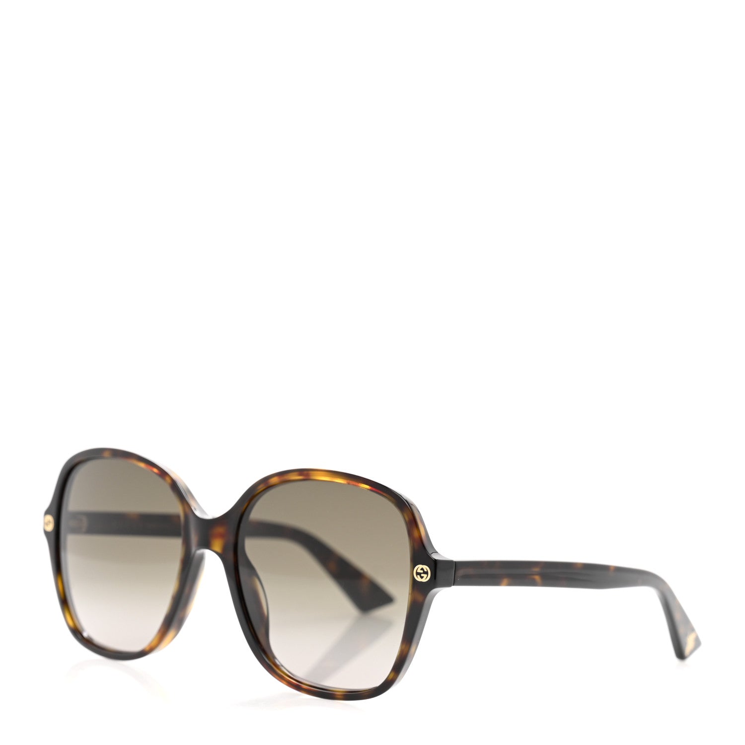 Gucci Acetate Rounded Square GG0092S Sunglasses Havana 1 of 9