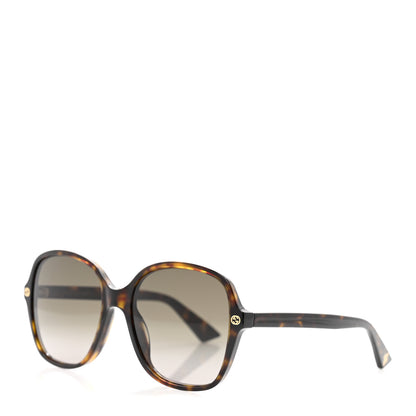 Gucci Acetate Rounded Square GG0092S Sunglasses Havana 1 of 9