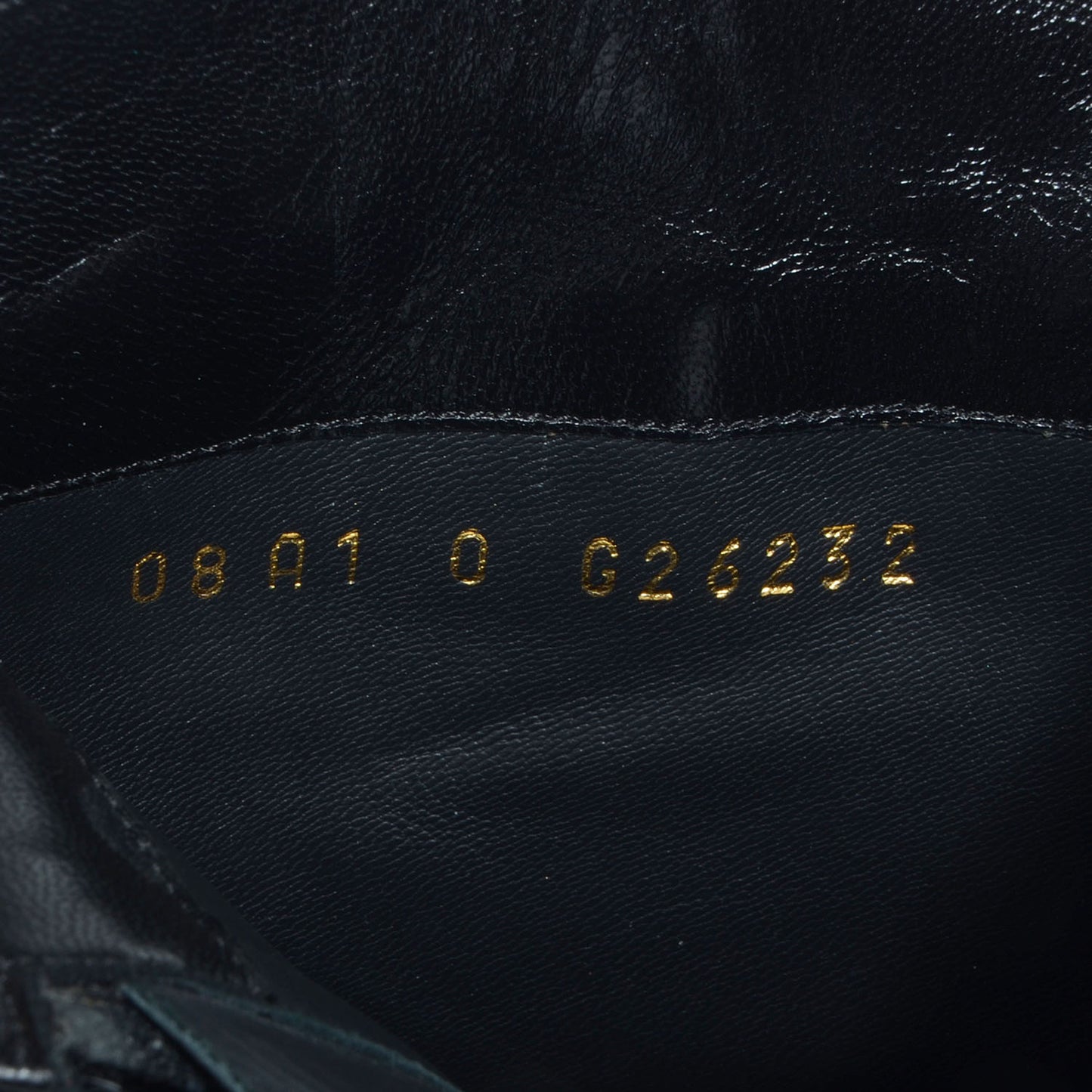 Patent Leather Cap Toe CC Boots 38.5 Black