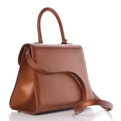 Delvaux Metallic Calfskin MM Brillant Satchel Bronze 3 of 7