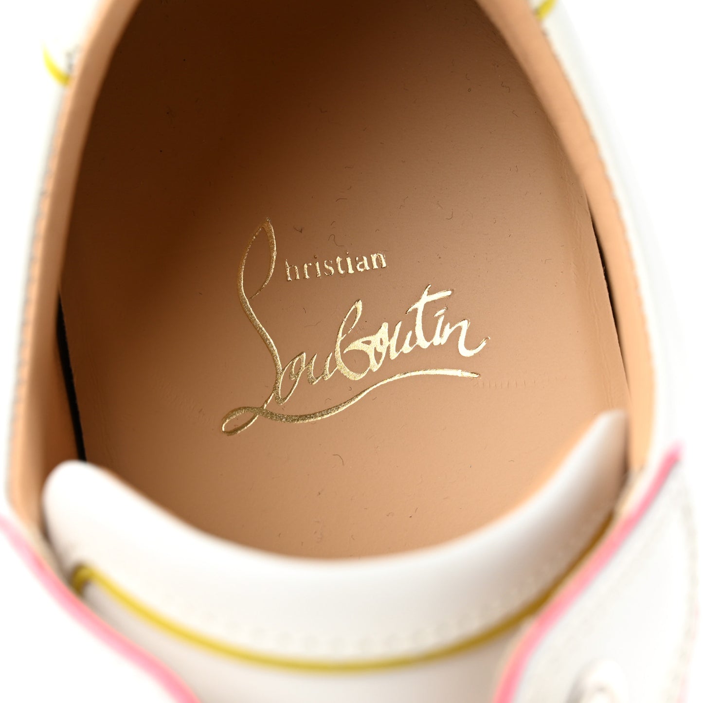 Calfskin Patent Vieirissima Flat Sneakers 37.5 White Multicolor