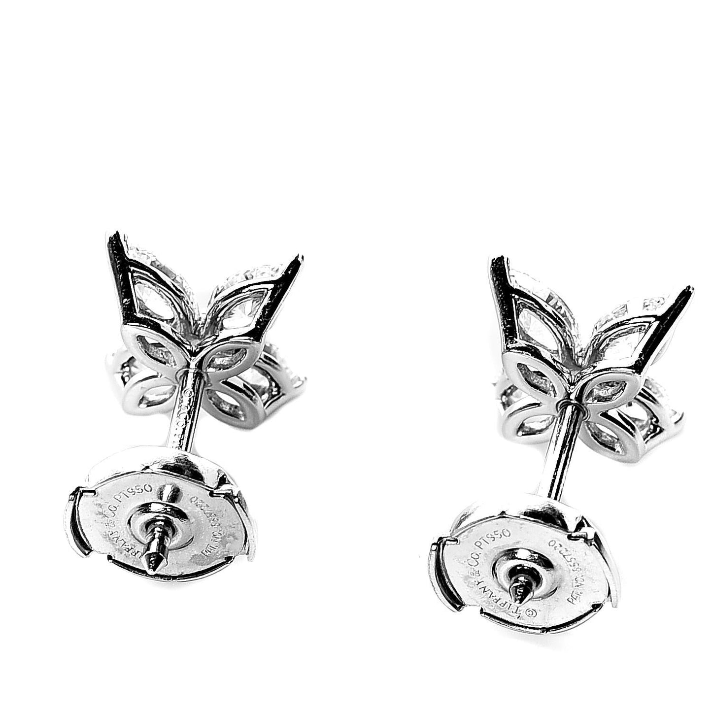 Platinum Diamond .92ct Medium Victoria Earrings