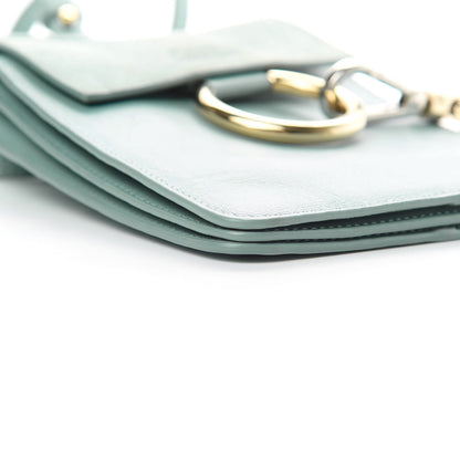 Chloe Suede Calfskin Mini Faye Bracelet Bag Cloudy Blue 6 of 13