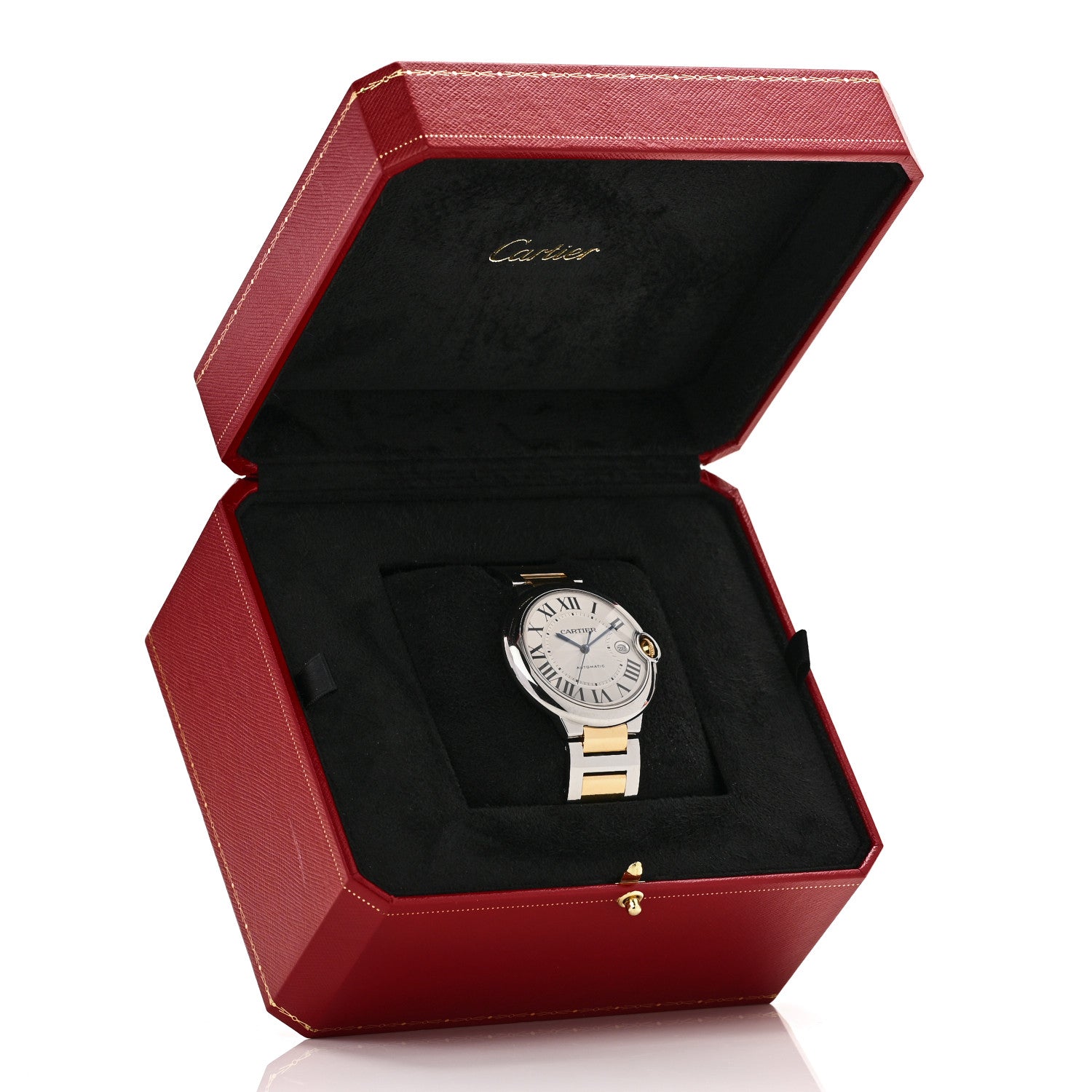 Cartier Stainless Steel 18K Yellow Gold 42mm Ballon Bleu De Cartier Automatic Watch 5 of 5