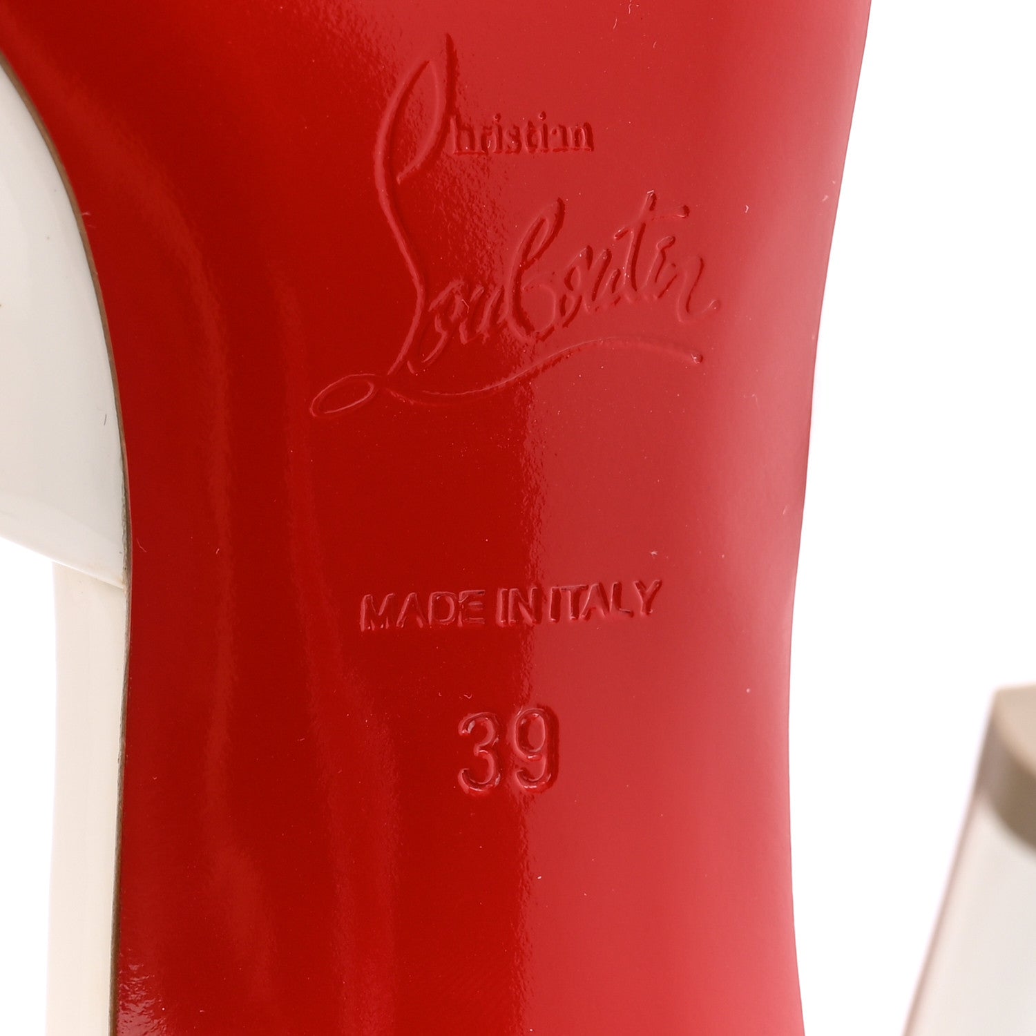 Christian Louboutin Patent Me Dolly 100 Sandals 39 White 7 of 10
