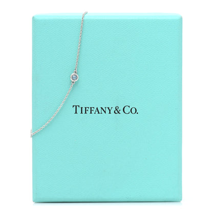 Tiffany Sterling Silver Aquamarine Elsa Peretti Color By The Yard Bracelet 4 of 4